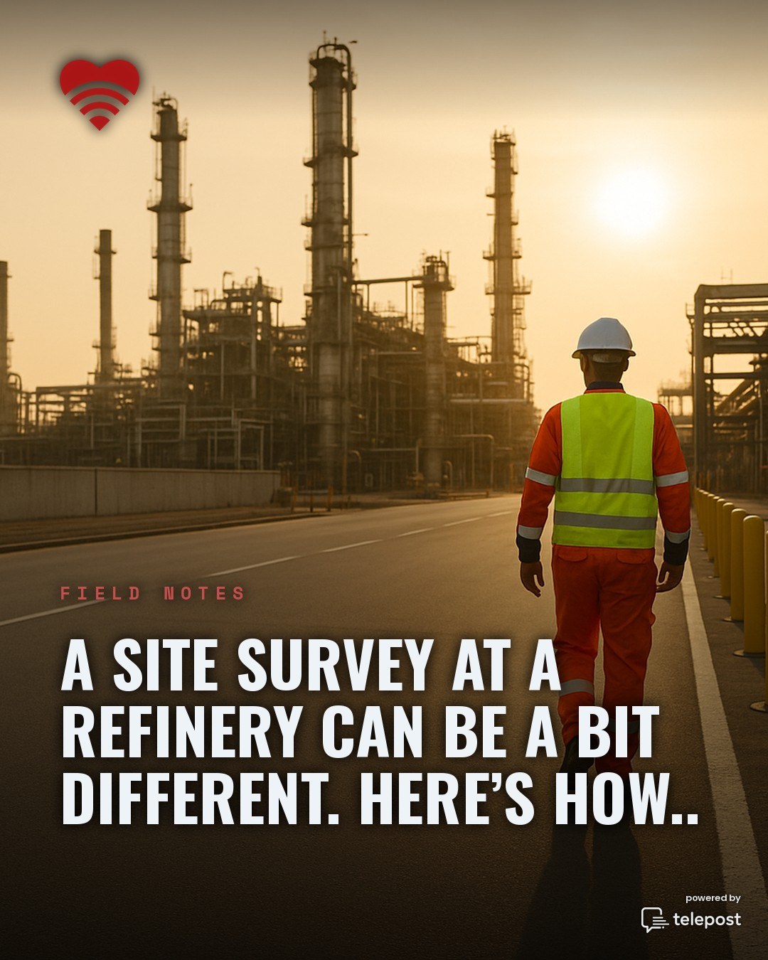 Before You Survey a Refinery, You Need a TWIC Card and a Cotton Undershirt A refinery site survey starts with